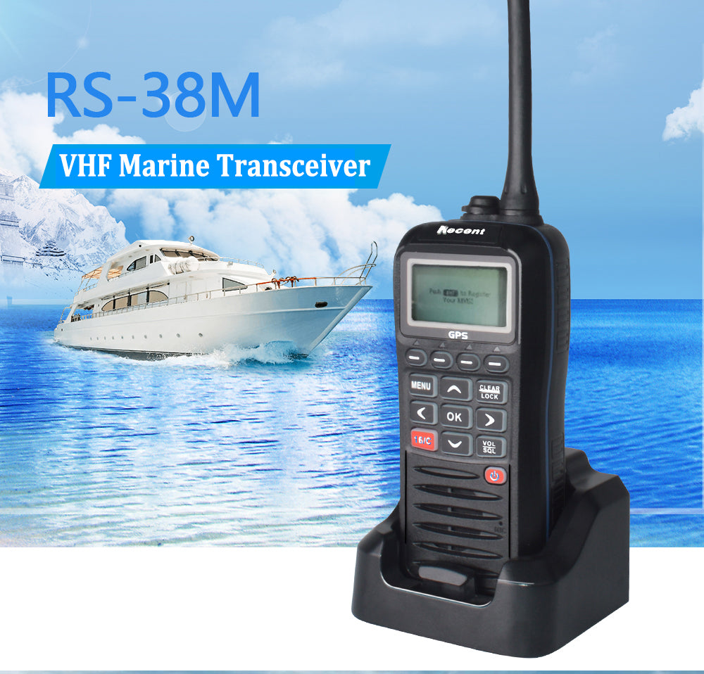 RS-38M Marine Transceiver VHF Band GPS Two Way Radio IPX7 Waterproof W –  SOCOTRAN Professional TWO WAY RADIO