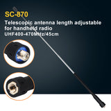 Telescopic Antenna Dual Band 144/430MHz -SOCOTRAN