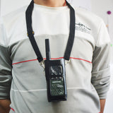 Two Way Radio Case Hard Leather Holder with Belt & Strap 780-SOCOTRAN