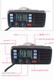 SOCOTRAN RS-507M 25W Marine Radio VHF Band Walkie talkie Sea Float Intercom