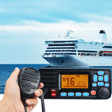 VHF Marine Radio Transceiver 25W IPX7 Waterproof Mobile Boat Radio Station RS-509M