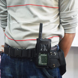 Two Way Radio Case Hard Leather Holder with Belt & Strap 780-SOCOTRAN