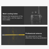 Bluetooth Walkie Talkie 5W H10Plus with Wireless Bluetooth Headset -SOCOTRAN