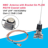 NMO-N1 Dual Band Anenna with Bracket & Coaxial Cable 5 Meters-SOCOTRAN