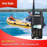 SOCOTRAN 2pcs UV-12R Plus 5W IP67 Waterproof and Dustproof Walkie Talkie