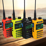 SOCOTRAN UV-5118 Walkie Talkie Full Band Two Way Radio 108-660MHz Marine Radio Police Scanner Copy Frequency NOAA VOX Hidden LCD