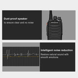 Bluetooth Walkie Talkie 5W H10Plus with Wireless Bluetooth Headset -SOCOTRAN