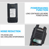 SOCOTRAN 2pcs UV-12R Plus 5W IP67 Waterproof and Dustproof Walkie Talkie