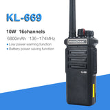 Two Way Radio 10W UHF 400-480 MHz Ham Radio with LED Hidden View Display SOCOTRAN KL-669