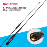 Quad Band Antenna for Mobile Radio UHF/VHF 144/245/350/435MHz SOCOTRAN SAT-770RB