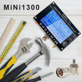 New Upgrade Mini1300 0.1-1300MHz HF VHF UHF ANT SWR Antenna Analyzer 4.3inch Touch screen
