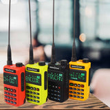 SOCOTRAN UV-5118 Walkie Talkie Full Band Two Way Radio 108-660MHz Marine Radio Police Scanner Copy Frequency NOAA VOX Hidden LCD
