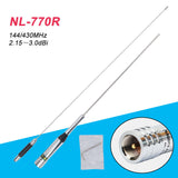 High Gain NL-770R Mobile Radio Antenna Dual Band VHF/UHF 144/430Mhz 3.0/5.5 dBi for Walkie Talkie