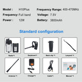 Bluetooth Walkie Talkie 5W H10Plus with Wireless Bluetooth Headset -SOCOTRAN