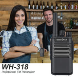 Handheld Ham Radio WH-318 2W Rechargeable Walkie Talkie UHF -SOCOTRAN