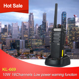 Two Way Radio 10W UHF 400-480 MHz Ham Radio with LED Hidden View Display SOCOTRAN KL-669