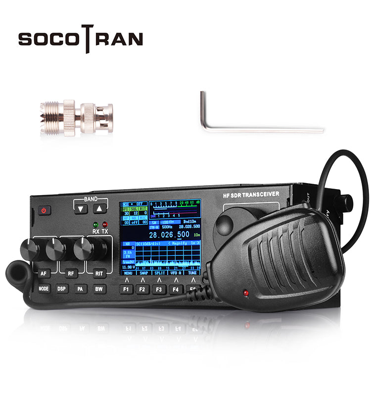 SOCOTRAN RS-978 SSB HF SDR Radio Transceiver 1.8-30 MHz 10 Watt with 3 –  SOCOTRAN Professional TWO WAY RADIO