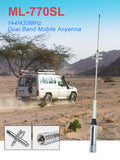Original NAGOYA Antenna NL-770SL High Gain 2.15/3.0dBi Dual Band UHF/VHF 144/430MHz