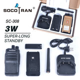 SOCOTRAN SC-308 Portable Two Way Radio Outdoor Handheld Ham Radio
