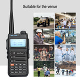 Walkie Talkie UV-5F PLUS Automatic Scan Wireless Copy Frquency Dual Band Two Way Radios -SOCOTRAN