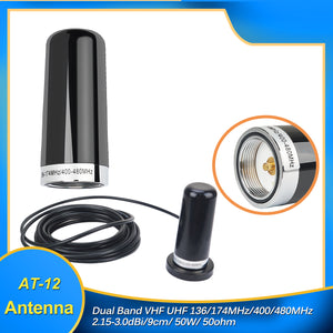 Antenna AT-12 Dual Band & Magnetic Mount with 5M Coaxial Cable