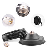 Antenna Mount SO239 Base Strong Magnet Mount Base with Coaxial Cable PL259 Connector