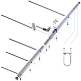 High Gain Antenna 11dB Yagi Mobile Antenna for UHF 400-470Mhz Radio