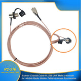 NAGOYA Low Loss Coaxial Cable PL-259 Connect for Mobile Car Radio