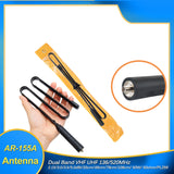 CS Tactical Foldable Antenna 108cm SMA-Female 8W Dual Band VHF UHF 136/520Mhz for Walkie Talkie