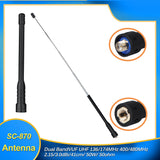 Telescopic Antenna Dual Band 144/430MHz -SOCOTRAN
