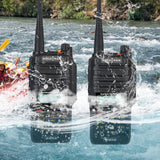 SOCOTRAN 2pcs UV-12R Plus 5W IP67 Waterproof and Dustproof Walkie Talkie