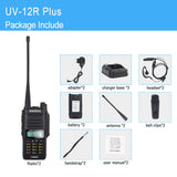 SOCOTRAN 2pcs UV-12R Plus 5W IP67 Waterproof and Dustproof Walkie Talkie