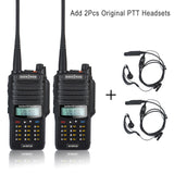 SOCOTRAN 2pcs UV-12R Plus 5W IP67 Waterproof and Dustproof Walkie Talkie