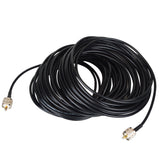 RG58 Cable UHF PL259 Male Plug to UHF PL259 Male Plug Connector RF Jumper Pigtails Wire Terminal Straight