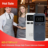 SOCOTRAN KD-C70 Civil 3 Kilometer Range High Power Intercom Outdoor Handheld Thin Ham Radio