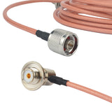 RG-142 UHF PL-259 Male to SO-239 UHF Female 50ohm Coax Low Loss Jumper RF Cable 5m