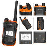 Baofeng + SOCOTRAN Walkie Talkies UV12 Walkie Talkie Long Range Mini Two-way FM Radio Walkie-talkies VOX PTT Portable Radio ht for Hunting Fishing Hotel