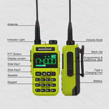 SOCOTRAN UV-5118 Walkie Talkie Full Band Two Way Radio 108-660MHz Marine Radio Police Scanner Copy Frequency NOAA VOX Hidden LCD