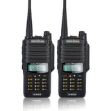 SOCOTRAN 2pcs UV-12R Plus 5W IP67 Waterproof and Dustproof Walkie Talkie