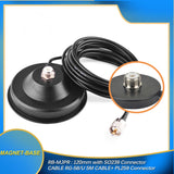 Antenna Mount SO239 Base Strong Magnet Mount Base with Coaxial Cable PL259 Connector