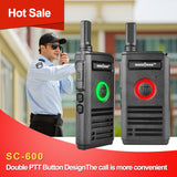 Rechargeable Ultra-thin Walkie Talkie 16CH Double PTT SC-600