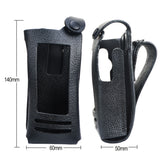 Cowhide Protective Sleeve Bag Case for Motorola XIR P8268 Walkie Talkie -SOCOTRAN