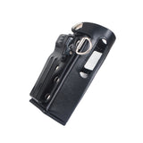 Two Way Radio Case Hard Leather Holder with Belt & Strap 780-SOCOTRAN