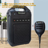Walkie talkie UHF 400-470MHz Wireless two way intercom amplifier Remote Speaker Microphone TF Card Bluetooth-compatible
