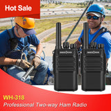 Handheld Ham Radio WH-318 2W Rechargeable Walkie Talkie UHF -SOCOTRAN