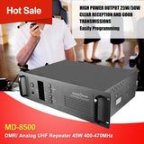 SOCOTRAN MD-8500 Two Way Radio Base Station Walkie Talkie DMR/ Analog UHF Repeater 45W 400-470MHz