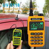 SOCOTRAN UV-5118 Walkie Talkie Full Band Two Way Radio 108-660MHz Marine Radio Police Scanner Copy Frequency NOAA VOX Hidden LCD