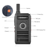 Rechargeable Ultra-thin Walkie Talkie 16CH Double PTT SC-600