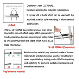 High Gain Antenna 11dB Yagi Mobile Antenna for UHF 400-470Mhz Radio