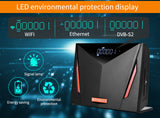 GTMEDIA Satellite TV Receiver V8 UHD 4K Combo TV Box with Smart Card Reader T2-MI Sat Receiver DVB-S2X/T2/C Satellite Firmware, Auto Biss Key, Multi-Room